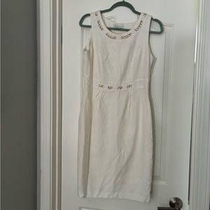 White Liz Claiborne Sheath Dress